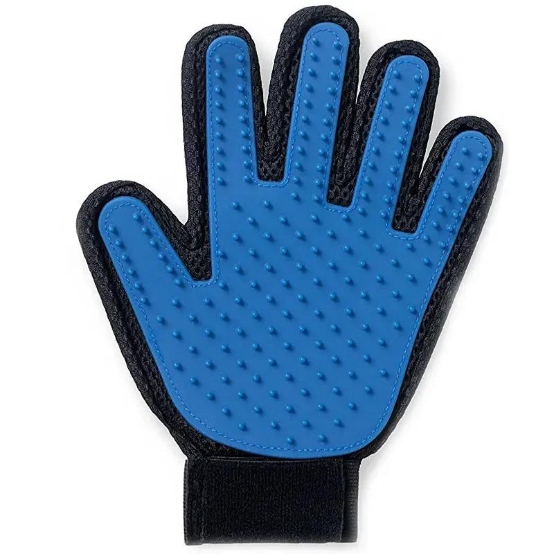 Guantes de silicona para el cuidado de mascotas, cepillo y peine para gatos, guantes para bañar a perros, limpieza, eliminación del pelo para perros, suministros para uso animal.