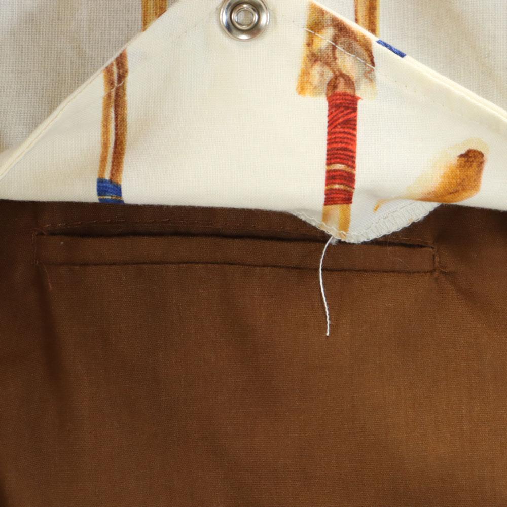 H BAR C 70s Made In USA Vintage Long Sleeve Western Shirt M Brown Men's Used