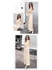2025 Summer Fashion V-Neck Slim Fit Wide-Leg Jumpsuit for Women