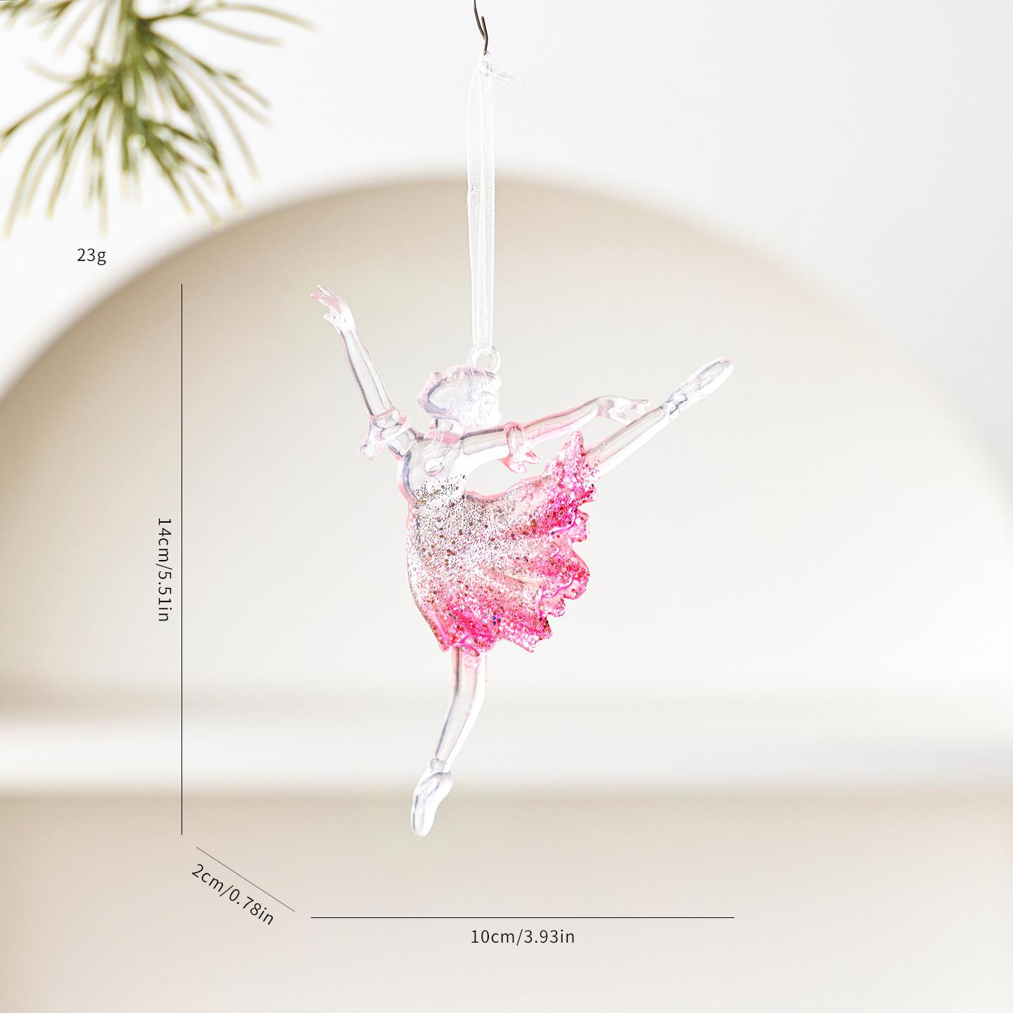 

Christmas Hanging Ornament Colorful Butterfly Ornament Snowflake Decoration Transparent Christmas Tree Pendant For Home Decor