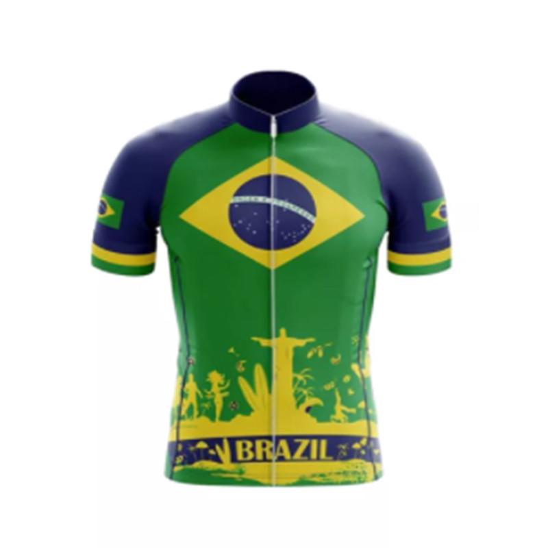 2026 Brazil New Cycling Team Jersey Bike Shorts Bib Set Ropa Ciclismo MenS MTB Shirt Summer Bicycling Maillot Bottom Clothing