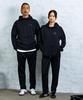 Combat Genuine Jersey Tracksuit Setup Top and Bottom Set Unisex [Adidas Sports] TR-74 Men's (XL, Black/Black)