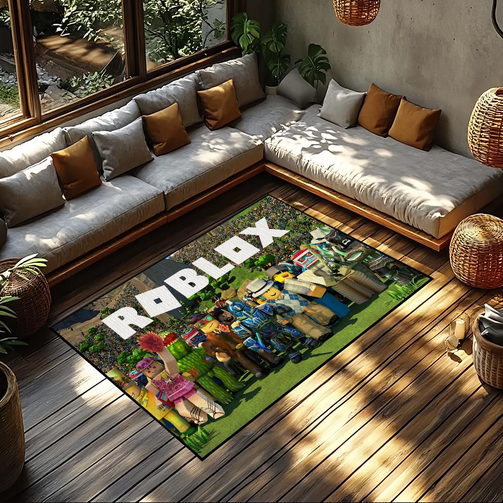 Hor Game R-Robloxs Chladný Malý Koberec Pro Dekoraci Domu Ložnice Kuchyně Koupelny Super Absorpční Předložka Koberec Noha Protiskluzový