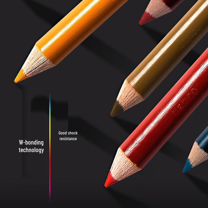 San Fu Prismacolor 150-Farben Ölbasierte Buntstifte für Kunststudenten, Dicke Mine und Leuchtende Farben