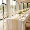 Romantic Table Overlay for Parties Faux Pearl Runner Sheer Tulle Washable Runner Dining Room Elegant Weddings Holiday Lightweight Fabric Events