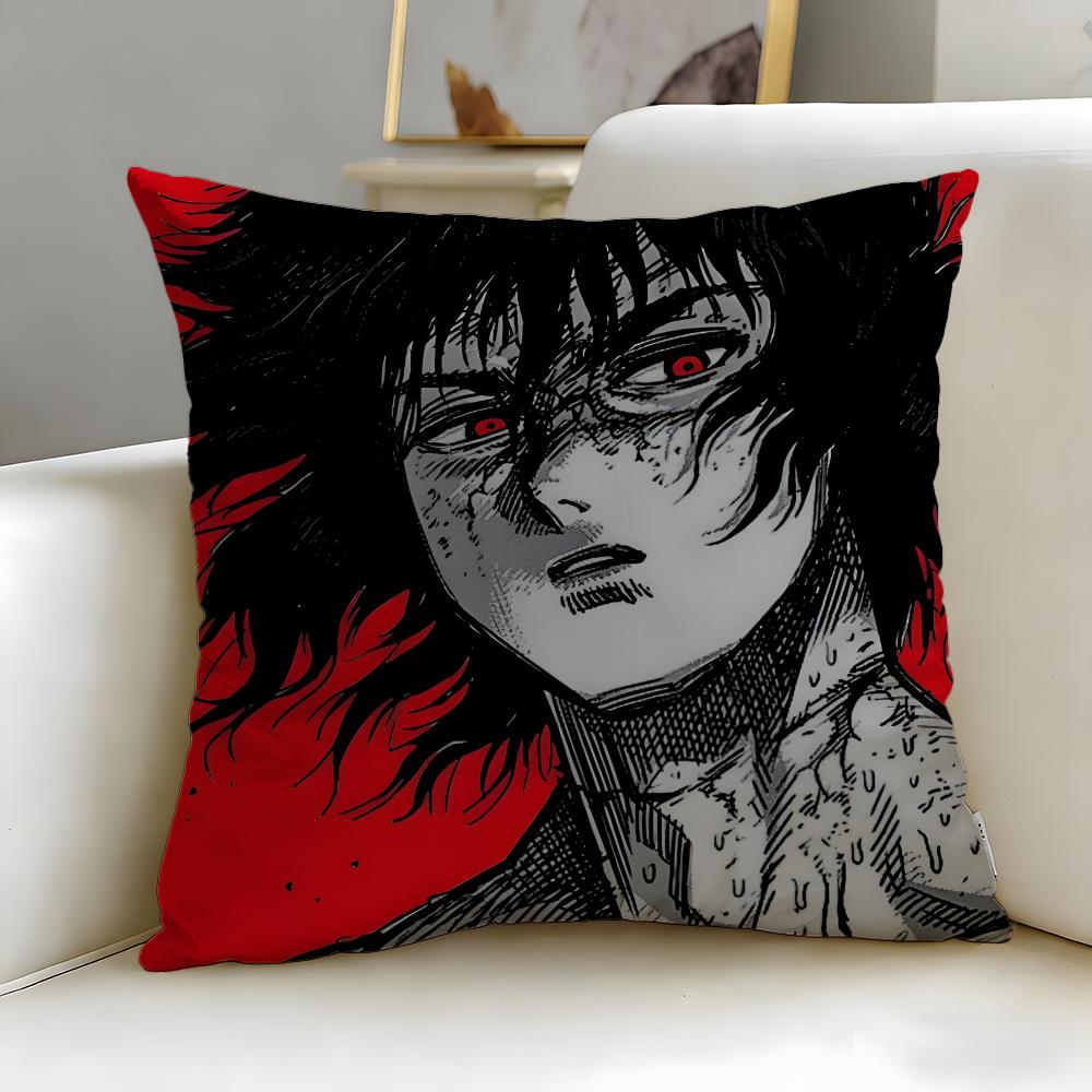 Popular Anime Kengan Ashura Cushion Cover Soft & Easy-Wash Pillow Case – Versatile for Couch, Bed, Travel and Office