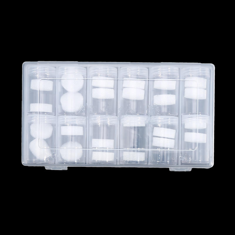 Small Clear Round Coin Storage Tube Plastic Coin Holder With Protective Sponge Commemorative Coins Collection Tubes Set