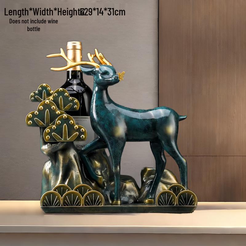 Swan Wine Rack: Elegant Light Luxury Cabinet & Ornament for Living Room or Entryway Gift