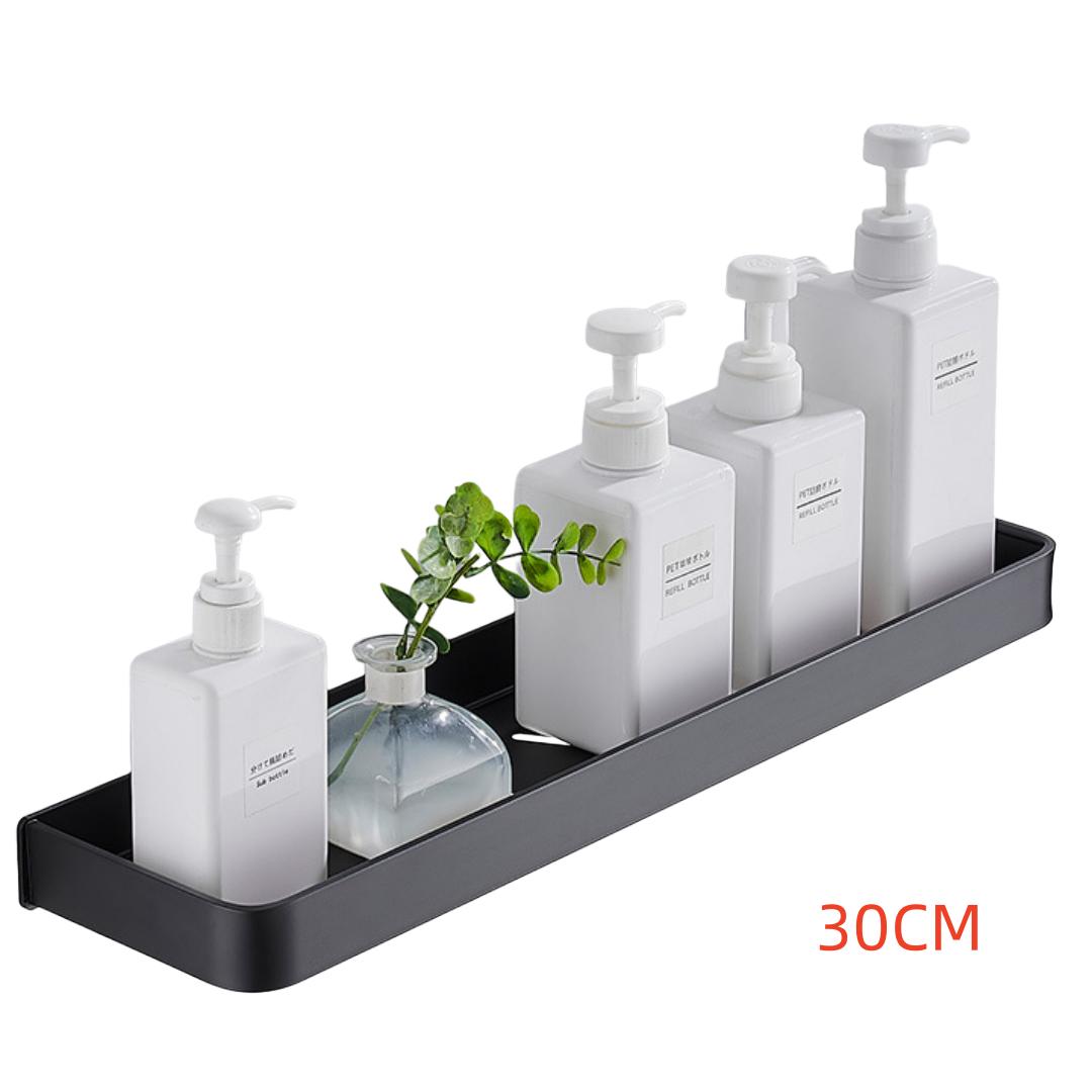 Gray Bathroom Storage Holder Bathroom Shelf Aluminum Bathroom Corner shelf Wall Mounted Black/White Kitchen Storage holder