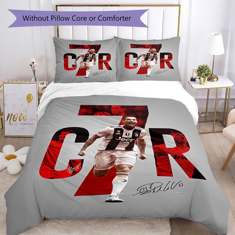 Set Biancheria da Letto Juventus Copripiumino Traspirante con Federe Decorazione per la Casa Regalo di Compleanno