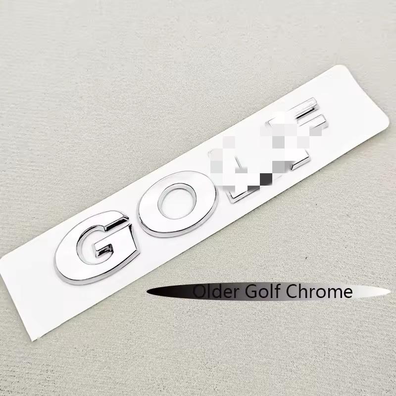 

3D ABS Logo G-O-L-F Emblem Letters Badge Car Rear Trunk Sticker For G-ol-f 4 5 6 7 8 MK4 MK5 MK6 MK7 MK8 Accessories GOLF-Old срібний