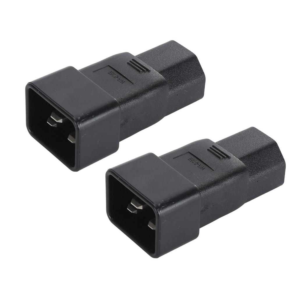 2pcs IEC320 C20 to IEC320 C21 Power Adapter Professional Plug and Play C20 to C21 Power Plug Adapter for UPS Power PDU