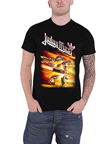 Absolute Cult Judas Priest Men s Firepower Cover T-Shirt Black Medium S