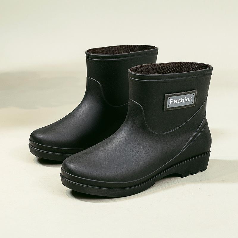 

Rain shoes water shoes women s summer short tube warm lightweight fashion low tube water boots work kitchen rubber shoes overshoes 41