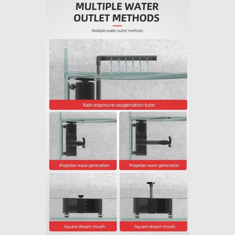 Noiseless Water Filter Geyser Pump USB Propelled for Outdoor Reservoirs and Indoor Aquariums