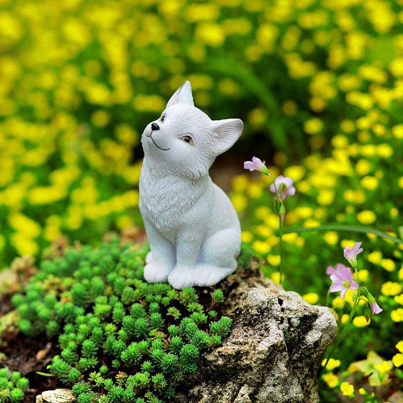 Nine-Tailed Fox Succulent Decoration with Monkey Tail Cactus In Balcony Flower Pot