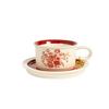 Retro Ceramic Coffee Cup & Saucer Set - Elegant Light Luxury for Afternoon Tea or Gift