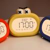 Çocuk Alarm Saati Çizgi Film Sevimli Akıllı Pille Çalışan Dijital LED Elektronik Saat Gece
