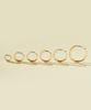 Minimal Piercing 14K Cubic Hoop Earrings, Inner Conch Ring Piercing