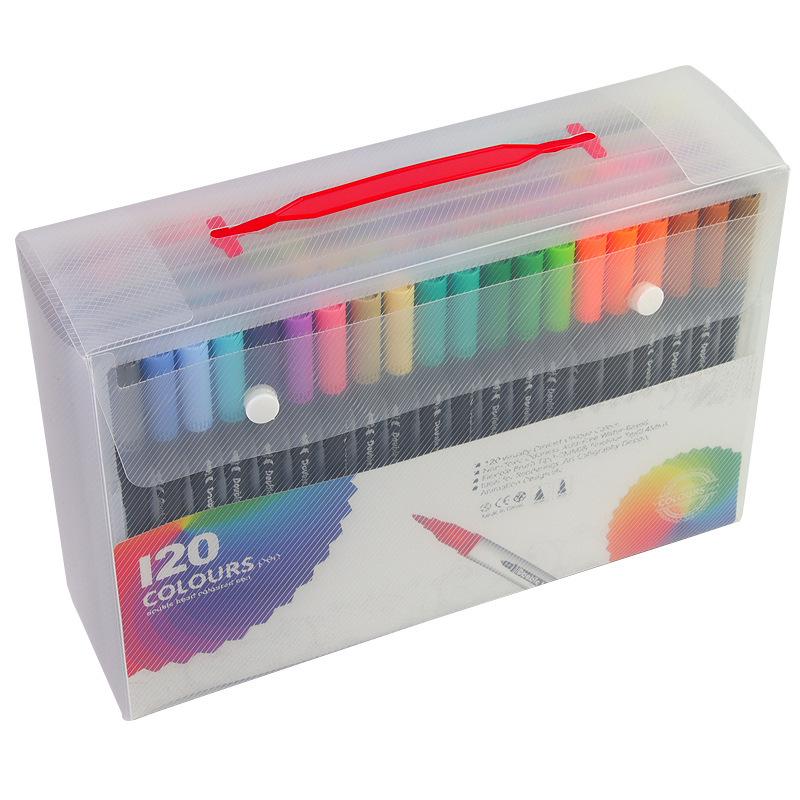 Dual-Tip Watercolor Markers for Kids - Art Sketching & Doodling Set