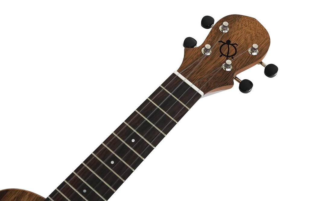 BIG ISLAND Series Soprano Solid Acacia Clear Geared Open Pore KURA-KURA Ukulele, Wood, Tone, Beginner-Friendly, Tuners, Finish, KR-AT-SPS