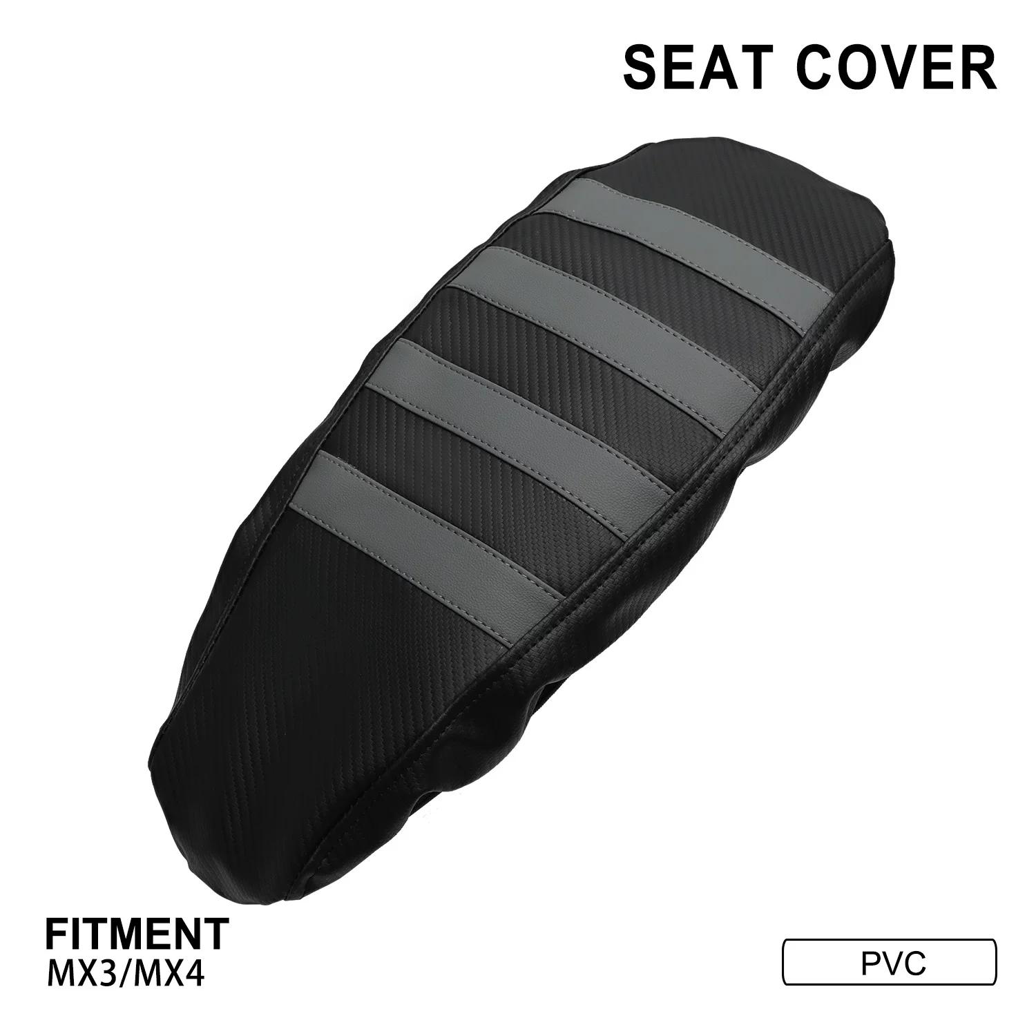 Carbon Fiber Pattern Waterproof Seat Cushion Cover Anti-Slip Sunproof Heat Insulation For TALARIA MX3 MX4MX5 Electric Motorcycle