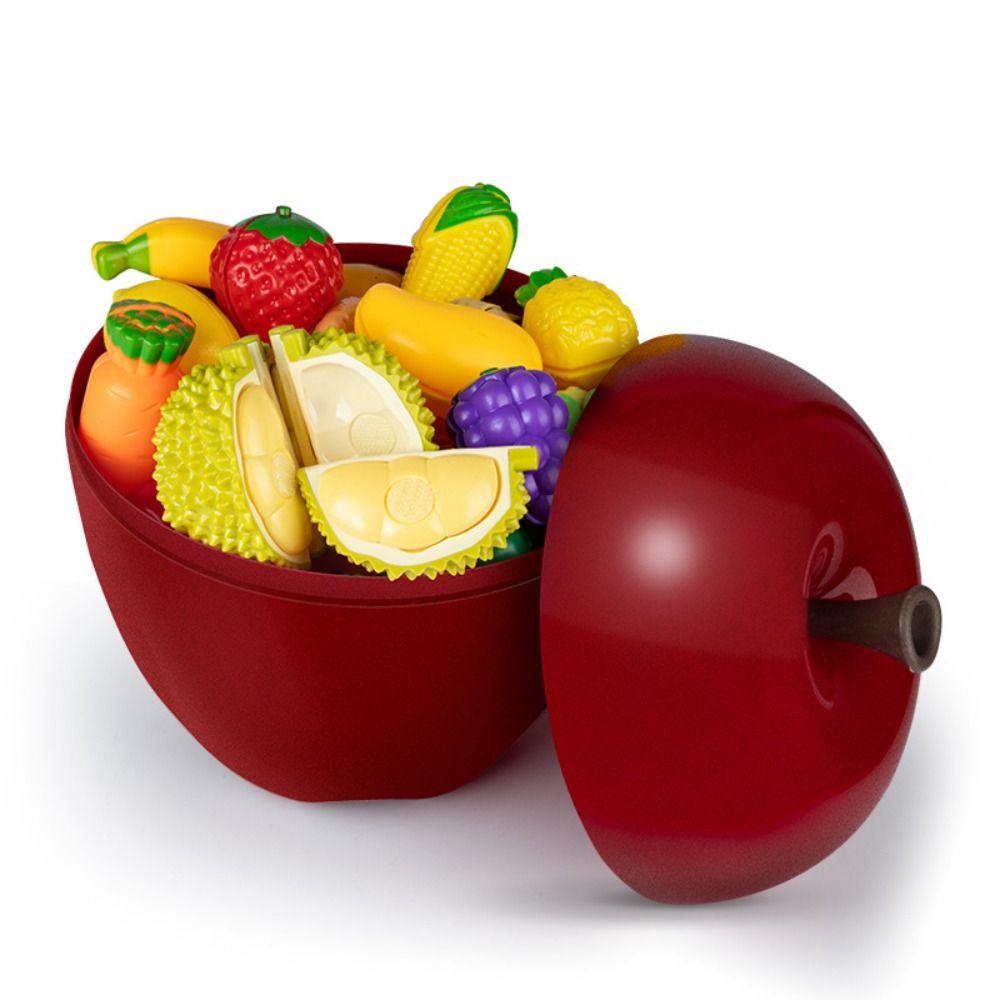 25/32PCS 25/32PCS Fruits Cutting Toy Set Early Educational Mock Fruit Cutting Toy  Children Play