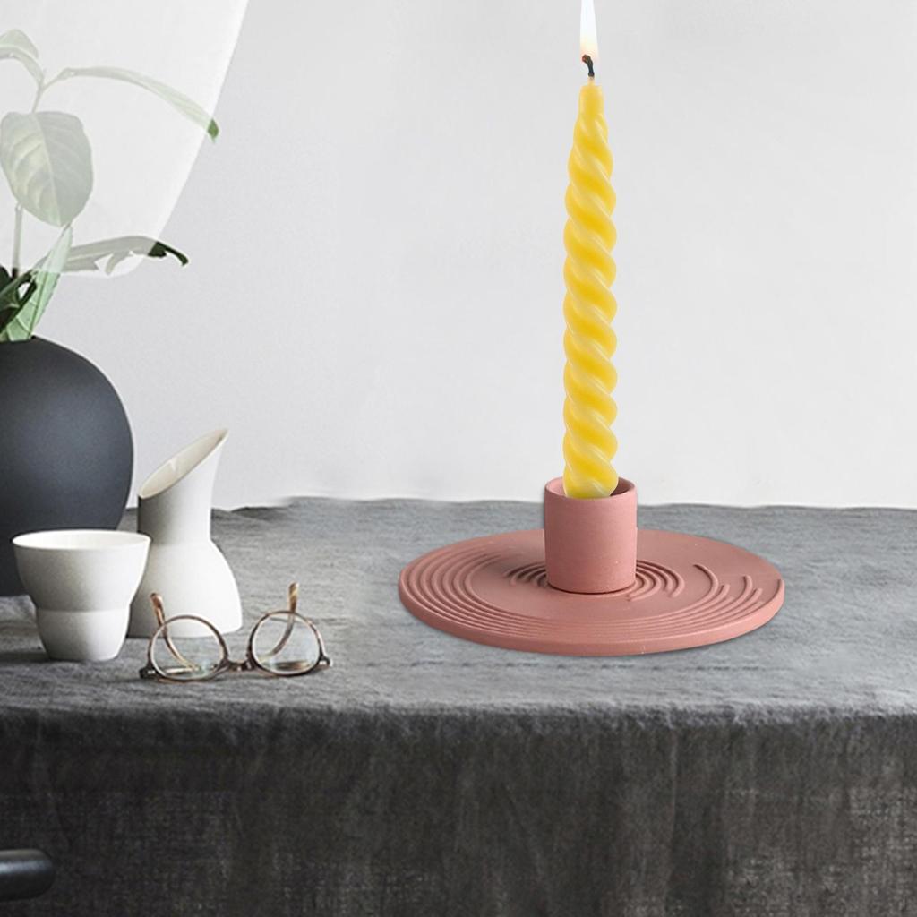 Candle Holder Ceramics Taper Candles Candleholder Support Stand for Table Wedding Dining Room