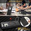 For Motorola Moto X50 Ultra 5G/Motorola Edge 50 Ultra 5G Magnetic Case Rotating Ring Kickstand TPU + PC Back Cover