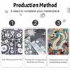 Chinese Dragon Pearl Painting 5D DIY Rhinestone Embroidery Handmade Art Decor Creative Gift for Home Interior Decoration