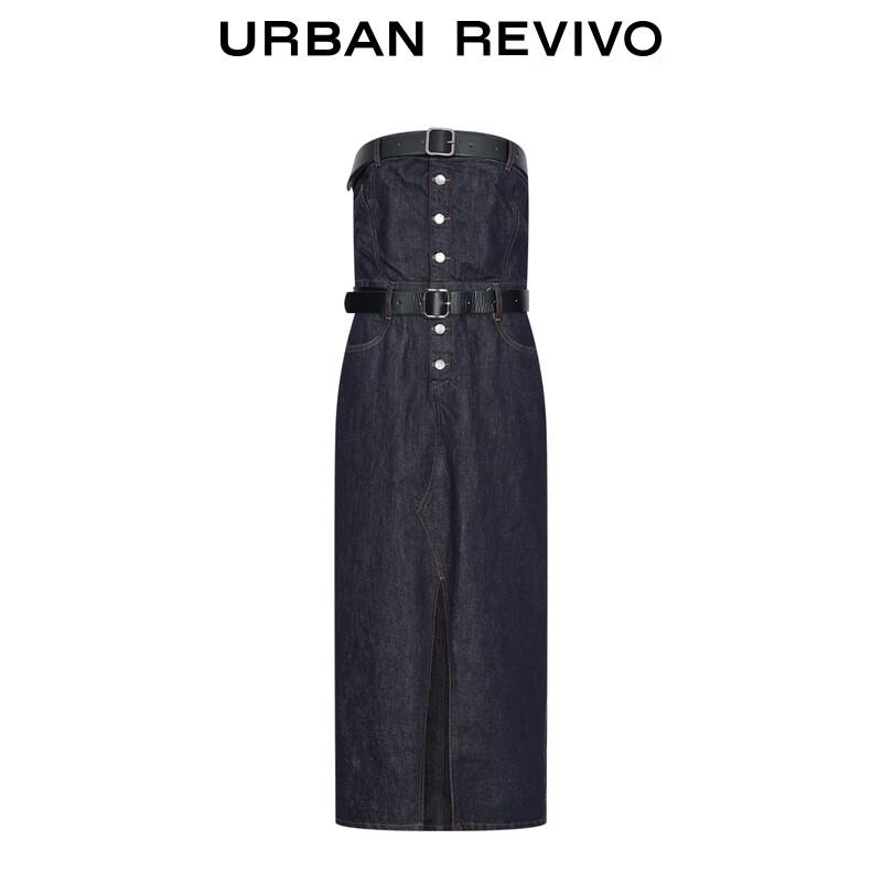 UR Women's 2025 Autumn Bustier Denim Dress