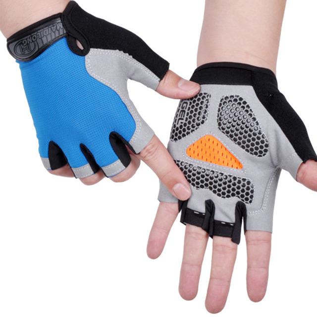 Professional Non-Slip Breathable Fitness Gym Women and Men Half-Finger Summer Fishing Biking Fingerless Gloves Womens Bicycles