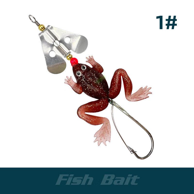 Oeny 6.25g Rotating Sequin Weedless Frog Fishing Lure