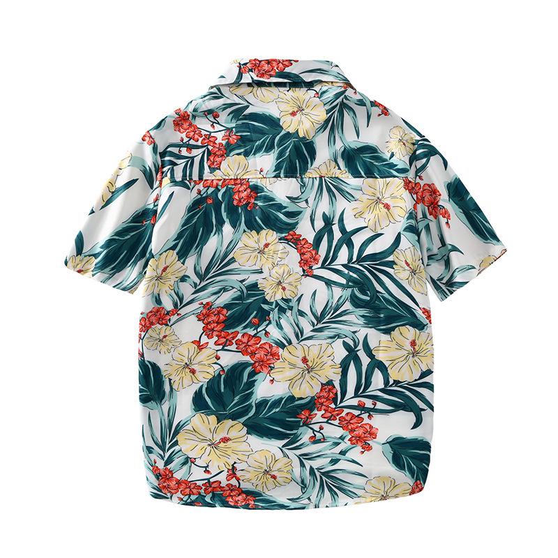 Versatile Men's Quick-Dry Shorts & Floral Shirt Set - Retro Hainan Island National Trend