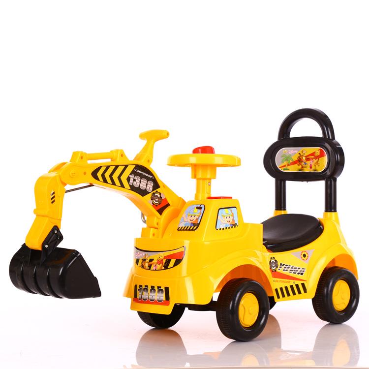 Toddler Wiggle Car Ride-on Excavator Toy for Ages 1-3 Official Standard