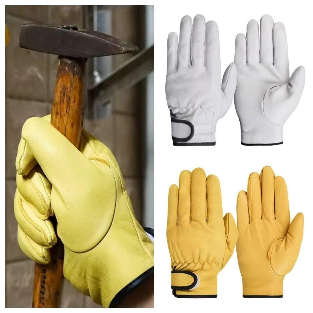 Stretchable Wrist Work Gloves Wear-Resistant Welding Gloves Driver Gloves  Labour Safety Supplies