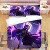 Genshin Impact Raiden Shogun 3D Printed Bedding Set Duvet Covers Pillowcases Comforter Bedding Set Bedclothes Duvet Cover