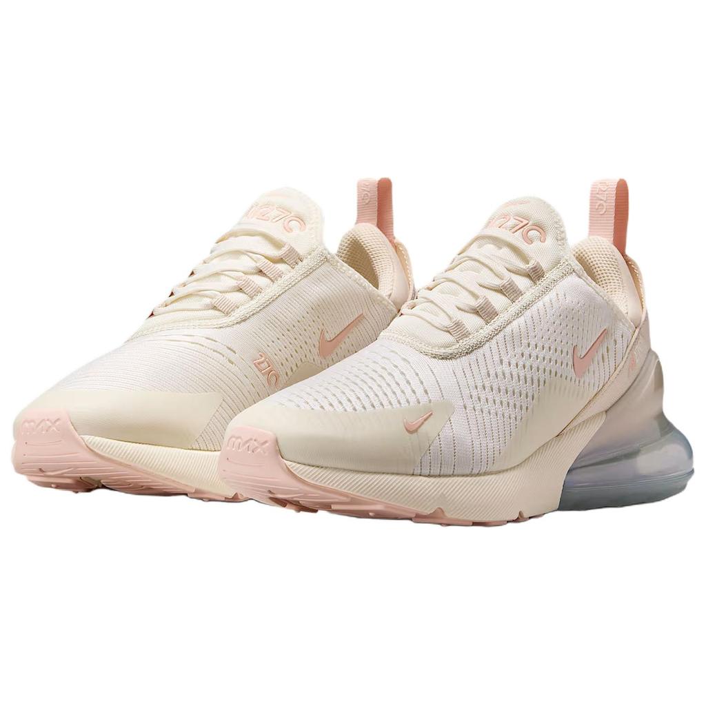 Nike Adidași Air Max 270 Soft Pearl pentru femei, cremă, alb perlat, argintiu metalizat, IH5966-001