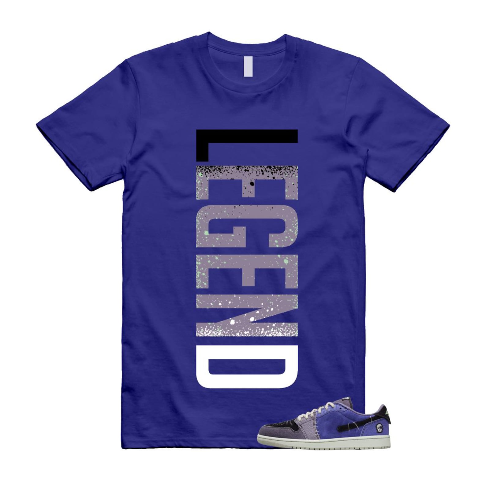 1 Zion Voodoo Alternate Regency Purple Vapor Green Black Dark Raisin Daybreak White T Shirt Match LEGEND S