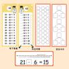 15 ks/sada Matematické karty sčítání odčítání násobení dělení Smazatelné Opakovaně použitelné Karty pro učení čísel Dětská matematická učební pomůcka
