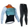 Team Cycling Jersey Set  Man Autumn MTB Race Cycling Clothing Long Sleeve Ropa Ciclismo Outdoor Riding Bike Uniform