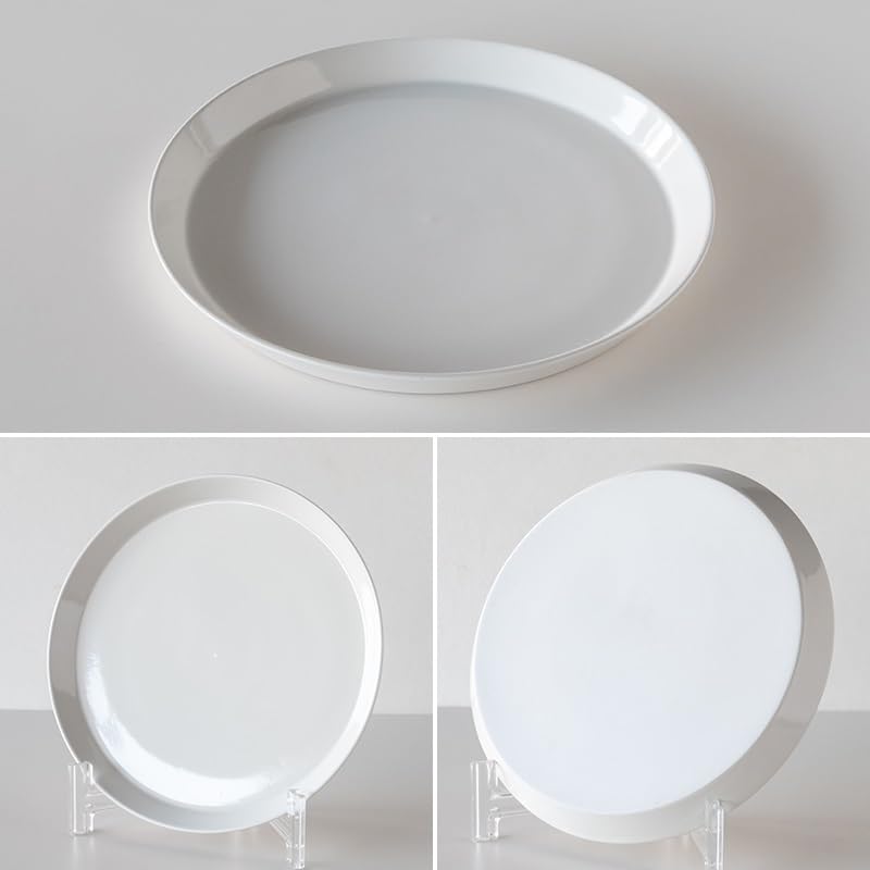 TAMAKI Ruonto Plate Lumi Diameter 22cm x Height L, White, 2cm, T-962701