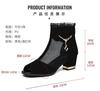 Hollow High Heels Thick Heel Versatile 2025 Spring and Summer New Women's Shoes Mesh Cool Boots High Heel Outer Wear Medium Heel Women's Sandals