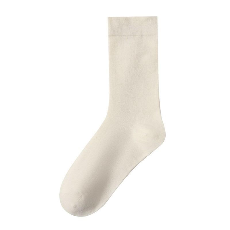 Female Spring and Summer Pure Cotton Boneless Month Son Long Tube Pile Socks