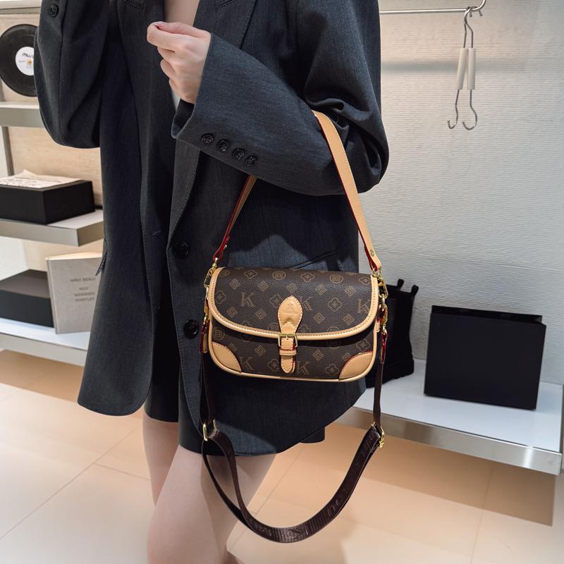 Women PU Leather Handbags Saddle Bag Fashion Ladies Small Shoulder Bag Casual Female Crossbody Bags for Women