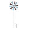 Metal Windmill Stake Water Resistance Outdoor Garden Iron Rotating Windmill Decoration for Yard Patio