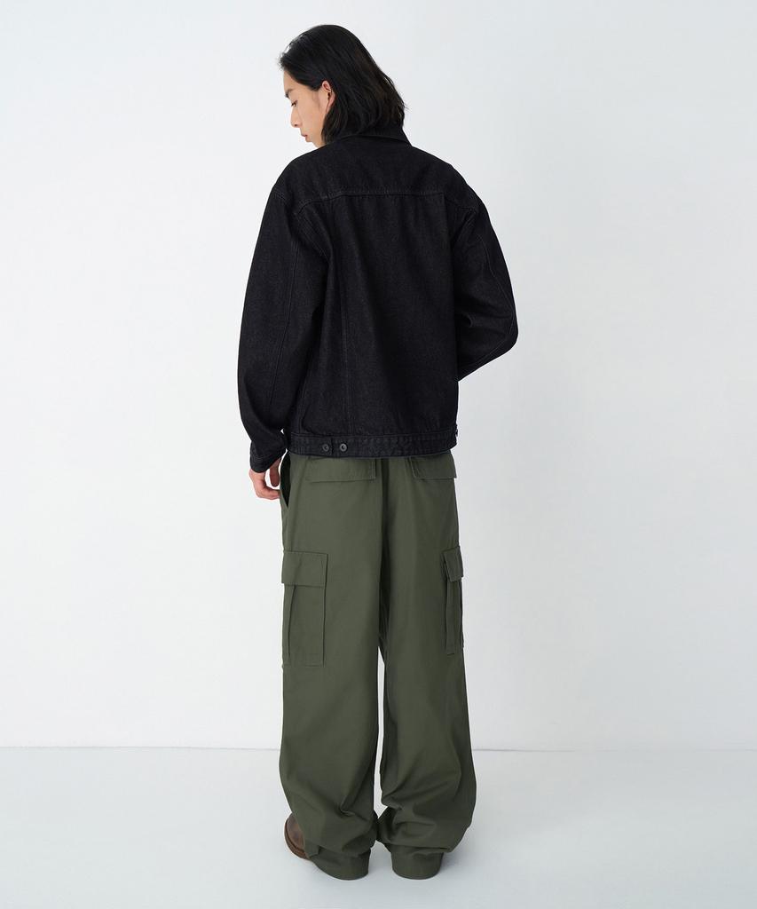 Musinsa Standard Cotton Parachute Elastic Cargo Pants [Khaki]