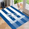 Custom Name Sheffield Wednesday FC Crystal Velvet Floor Rug Personalized Text Soft Carpet Home Decor