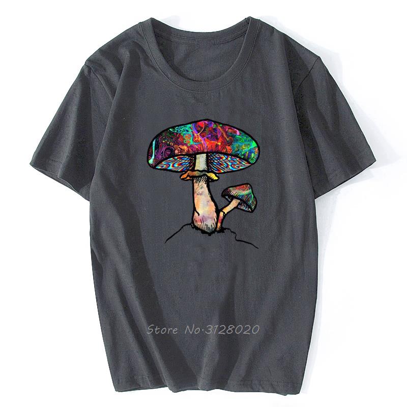 Mens Blouse Cute Colorful Mushroom Print Tshirt Casual Oversize Vintage Tshirt Tees Harajuku Sweatshirt