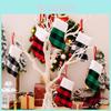 Creative Christmas Decor Cozy Mini Glove Ornaments Stylish Plaid Designs In Sets Of Two